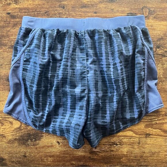 Under Armour Blue & Black Patterned Athletic Running Shorts - Picture 8 of 13